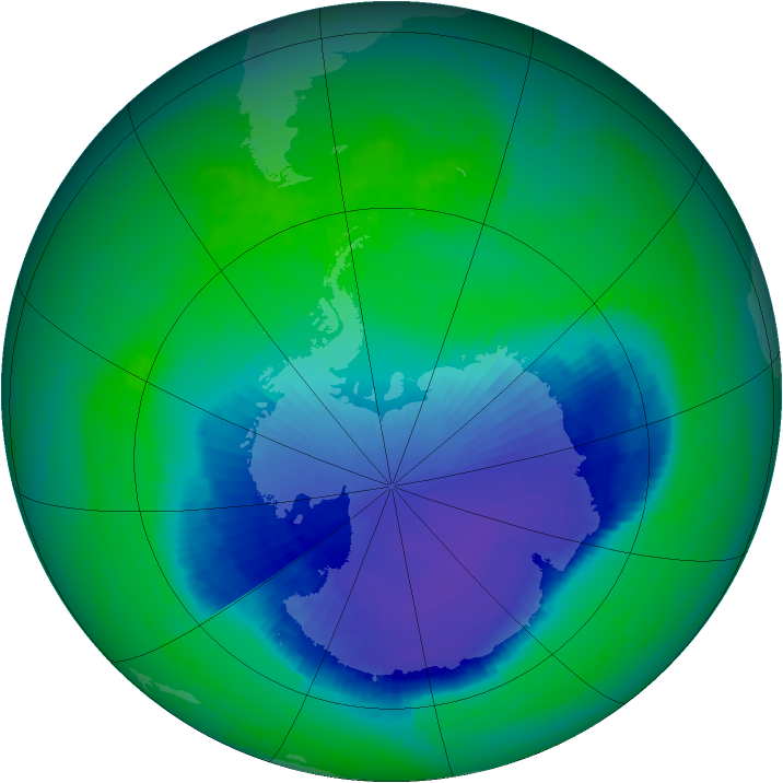 Ozone Map 2001-11-25